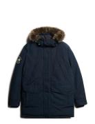 Everest Faux Fur Parka Jacket Superdry Navy