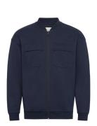 Relaxed Sweat Bomberjacket Tom Tailor Navy