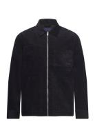 Zip Through Corduroy Overshirt Lindbergh Black