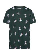 Jjxmas Merry Aop Tee Ss Crew Neck Jnr Jack & J S Khaki