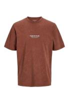 Jorvesterbro Wash Tee Ss Crew Neck Jnr Jack & J S Brown