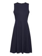 Ponte Fit-And-Flare Dress Lauren Ralph Lauren Navy