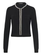 Classic Pearl Knit Cardigan Karl Lagerfeld Black