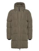 Hooded Sports Puffer Mid Jkt Superdry Khaki