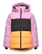 Ski Jacket - Colorblock -Quilt Color Kids Pink