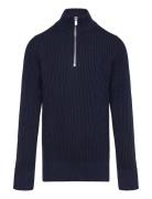 Jprblaliam Knit Half Zip Bf Jnr Jack & J S Navy