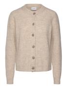 Vialva O-Neck L/S Knit Cardigan/R Vila Beige