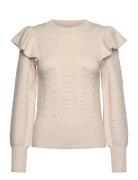 Objjulia Knit L/S Re Pullover 134 Object Cream