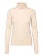 Rmwsofia Wool Ls Roll-Neck Pullover RM By Rosemunde Cream