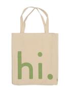 Hi. Travel Bag Design Letters Beige