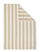 Kitchen Towel Striped Beige/White ERNST Beige