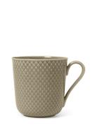 Rhombe Earth Krus Med Hank 39 Cl Clay Lyngby Porcelæn Beige