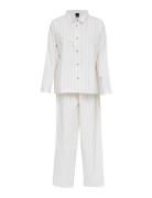 Pilen Yarndyed Flannel Pyjamas Høie Of Scandinavia White