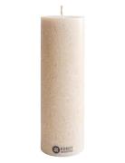 Upcycled Olive Wax Pillar Candle Kunstindustrien Beige