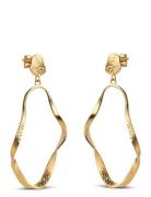 Aloma Large Earring Enamel Copenhagen Gold