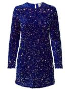 Onlanika Sequin Ls Dress Wvn ONLY Navy