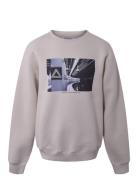 Crew Neck W/Print Hound White