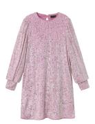 Nlfrink Ls Sequins Dress LMTD Pink