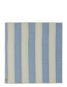 Striped Quilted Blanket OYOY MINI Blue