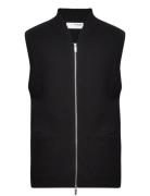 Slhreason Sl Knit Boiled Wool Vest Selected Homme Black