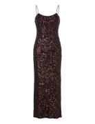 Gertrude Sequin Maxi Dress Twist & Tango Brown