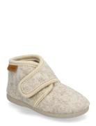 Slippers Wool Velcro En Fant Beige