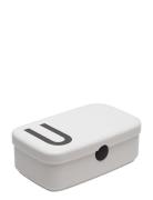 Personal Lunch Box A-Z Design Letters White