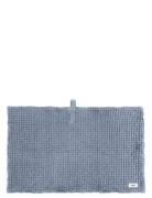 Big Waffle Bath Mat The Organic Company Blue