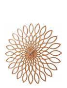 Wall Clock Sunflower Mdf KARLSSON Gold