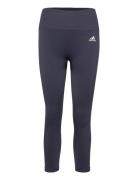 Aeroknit Yoga Seamless 7/8 Tights W Adidas Performance Blue