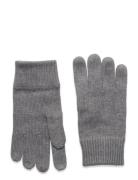 Essential Flag Knitted Gloves Tommy Hilfiger Grey