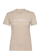 W Logo Tee Adidas Terrex Beige