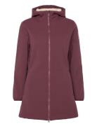 Windland Coat W Jack Wolfskin Burgundy