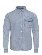 Jaren Reg Denim Shirt Denham Blue