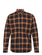 M Moment Flannel Shirt-145 Check Peak Performance Orange