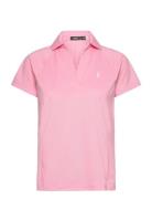 Tailored Fit Mesh Polo Shirt Ralph Lauren Golf Pink