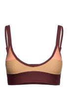 Block Party Spliced Crop Rip Curl Burgundy