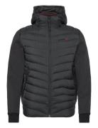 Hooded Storm Hybrid Padded Jkt Superdry Sport Black