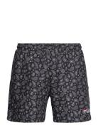 Seoul Aop Beach Shorts FILA Black