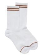 Crew Sock, Striped Girlfriend Collective White