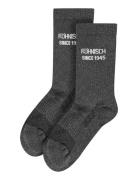 2-Pack Logo Socks Röhnisch Grey