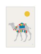 Dromedary Poster & Frame Patterned