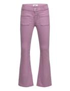 Trousers Flare Twill Stretch F Lindex Purple