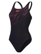 Womens Hyperboom Placement Muscleback Speedo Black