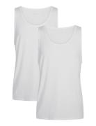 2-Pack Men Bamboo Tank Top URBAN QUEST White