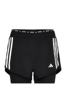 Own The Run 3 Stripes 2In1 Short Adidas Performance Black