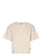 Ess Elevated Relaxed Cropped Tee PUMA Beige