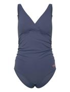 Womens V Neck Maternity U Back Speedo Blue