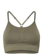 Hmlmt Define Seamless Padded Bra Hummel Khaki