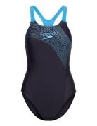 Womens Medley Logo 1 Piece Speedo Navy